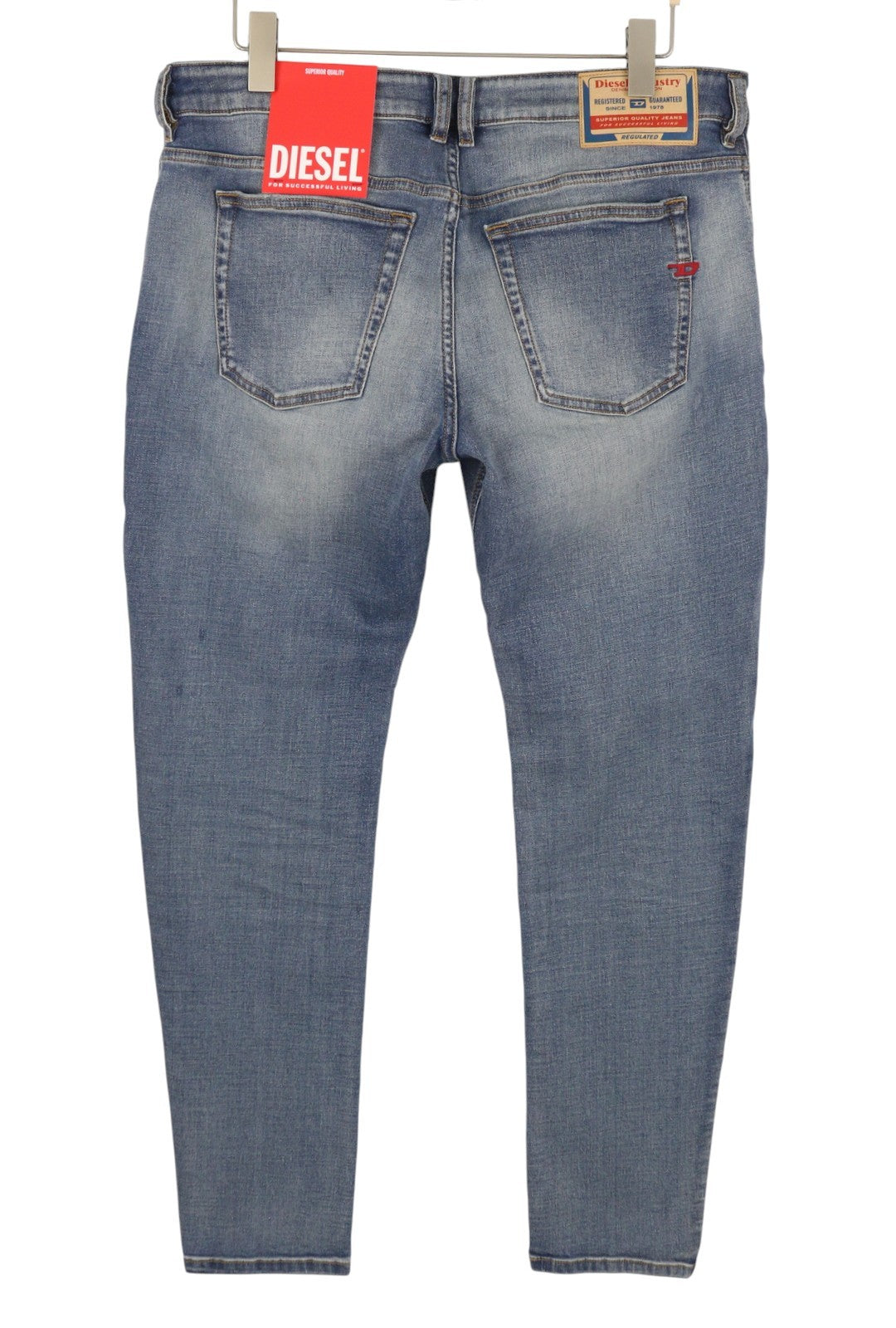 Diesel 1979 Sleenker 0pfaw Men JeansBlue Faded Skinny Low Waist Rrp175