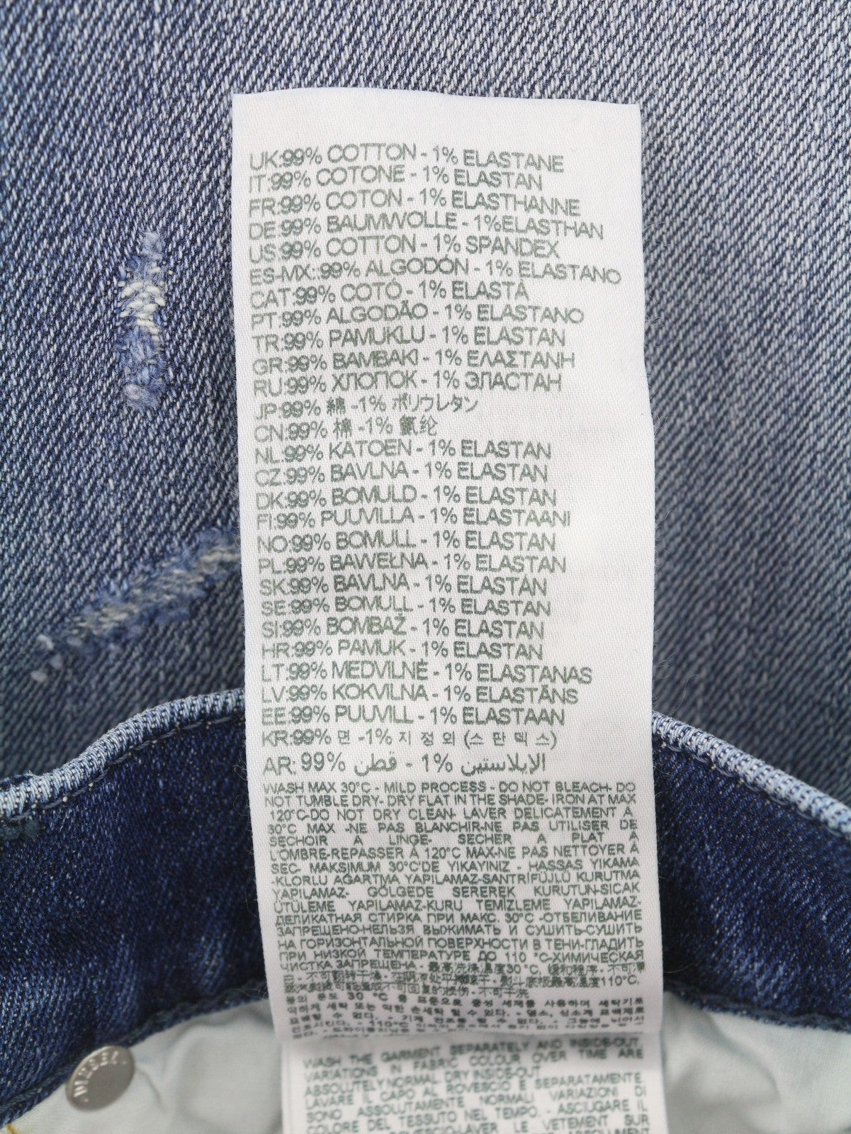 Diesel 2019 D-strukt 09j61 Hombre Jeansblue Faded Distress Slim Rrp195