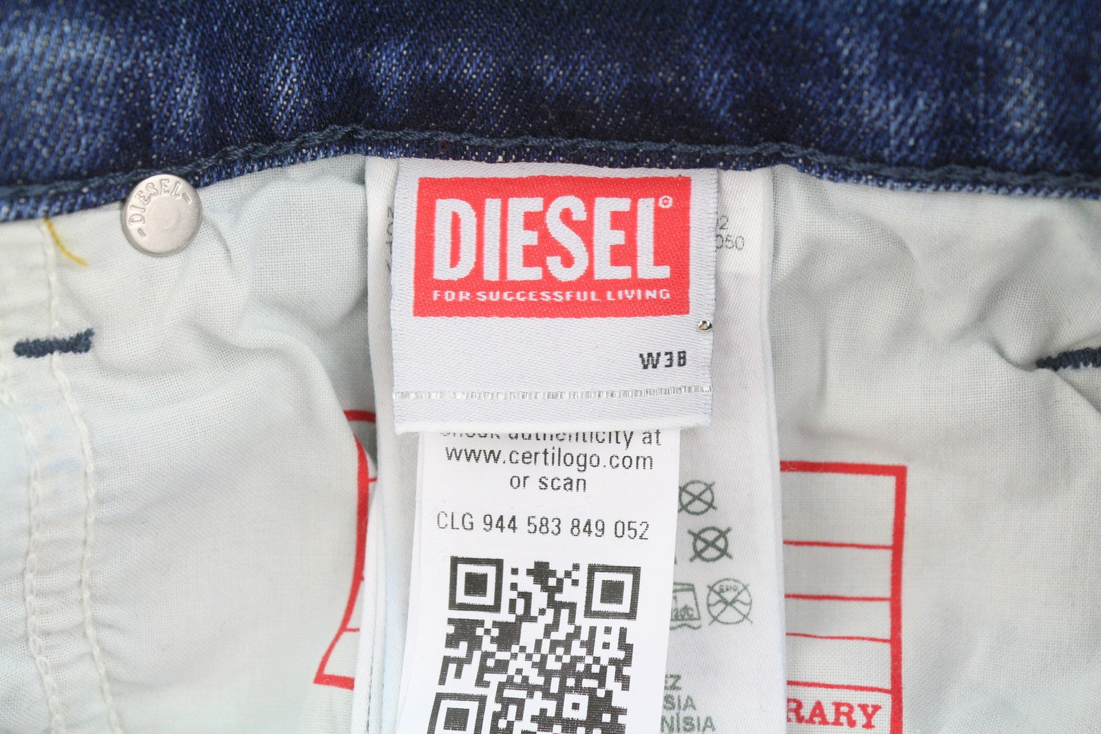 Diesel 2019 D-strukt 09j61 Hombre Jeansblue Faded Distress Slim Rrp195