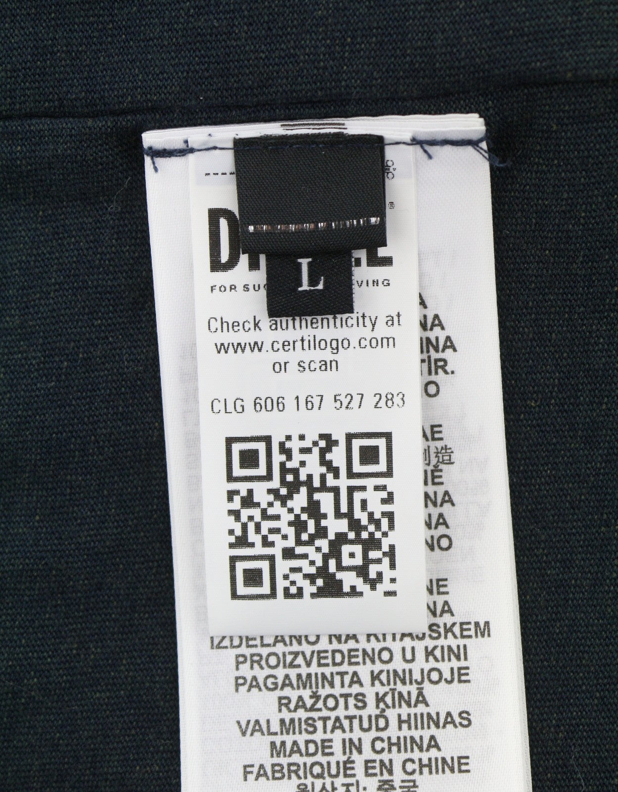 Diesel T-crao-ls Men T-léine Éadaí Daite Bróidnithe Lógó Long Sleeve Rrp150