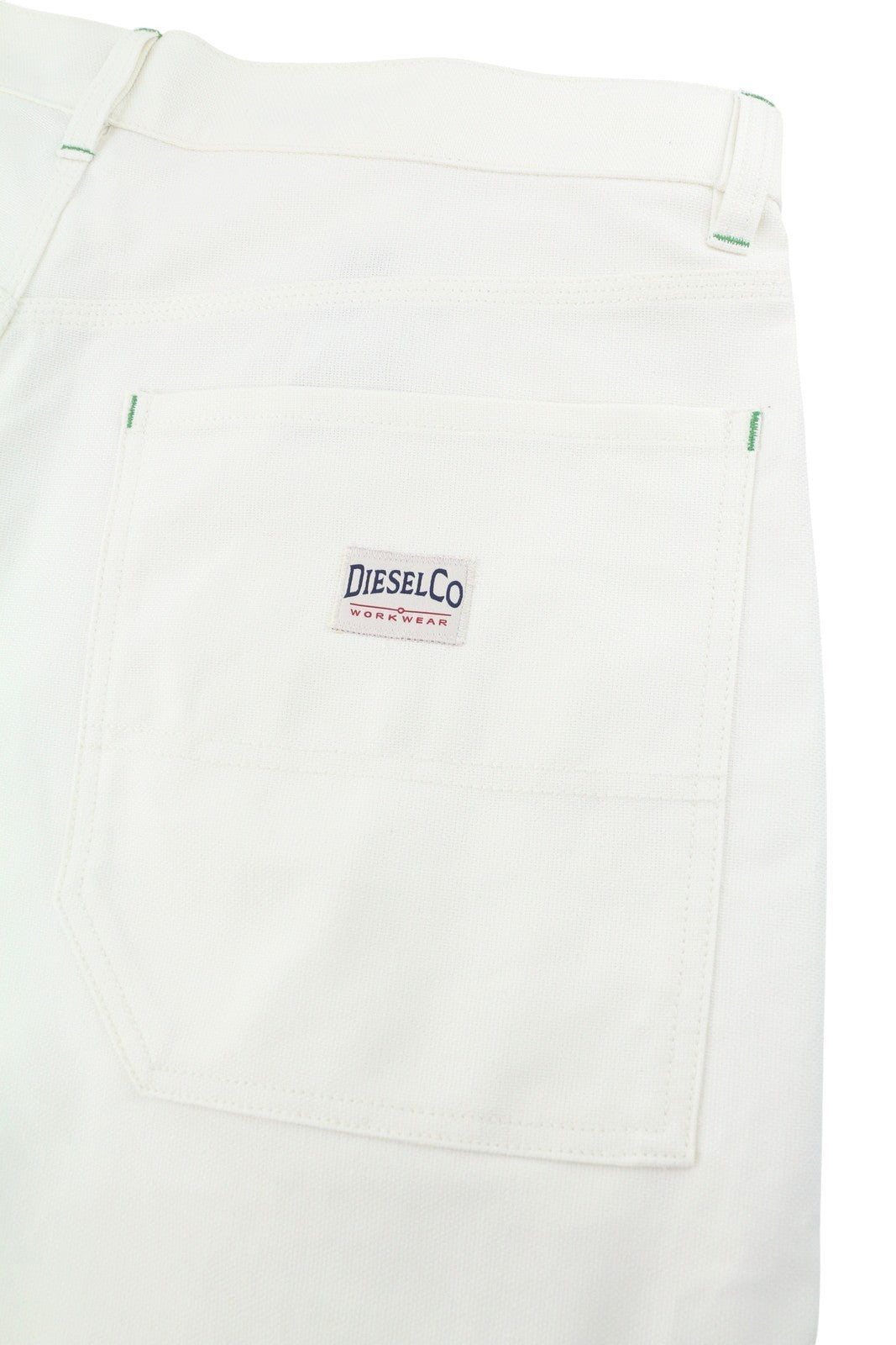 Diesel New Egan Men Shortswhite Rigid Patch Pockets Rrp140