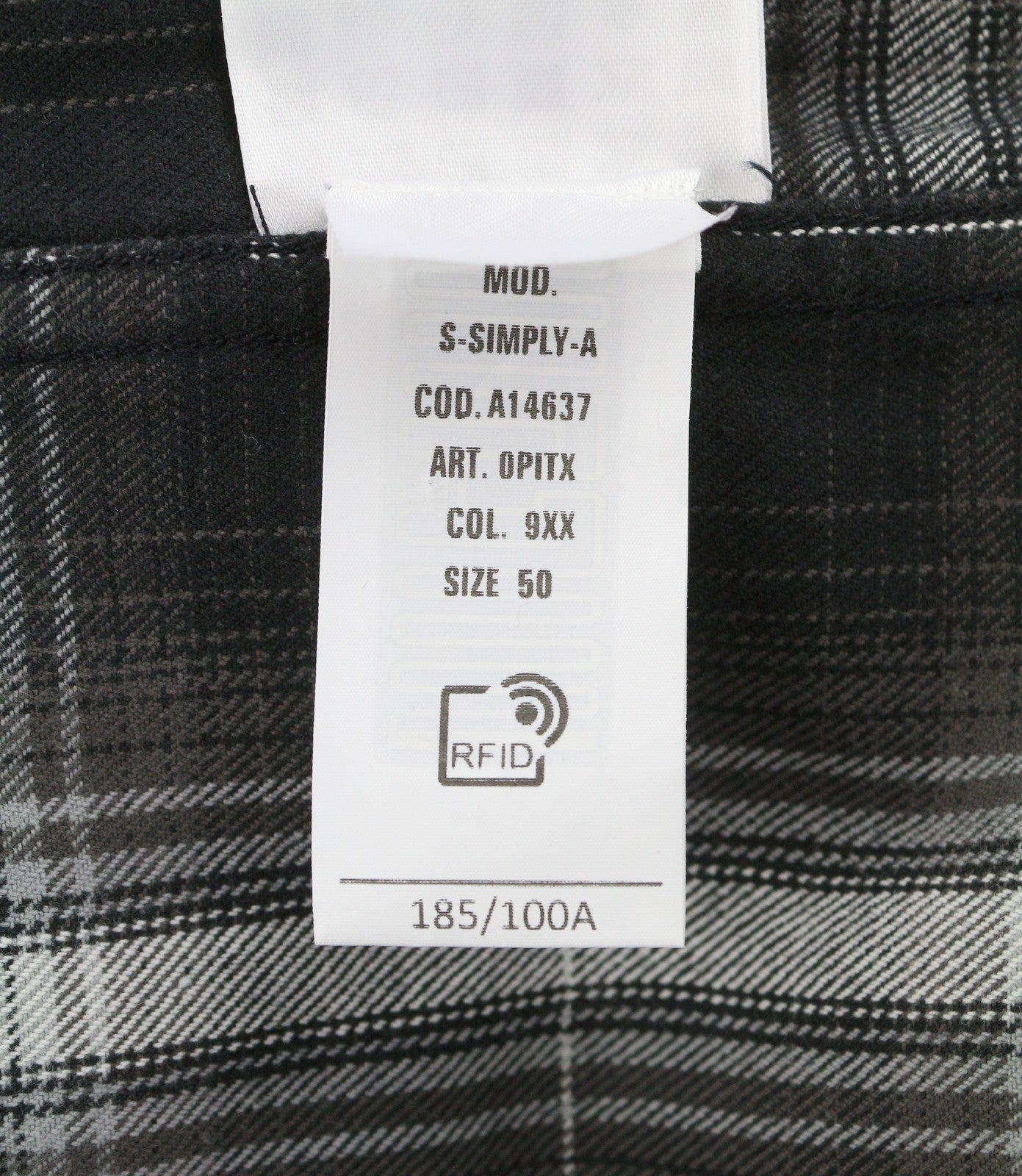 Camisa masculina Diesel S-simply-a de flanela preta xadrez grossa Rrp195