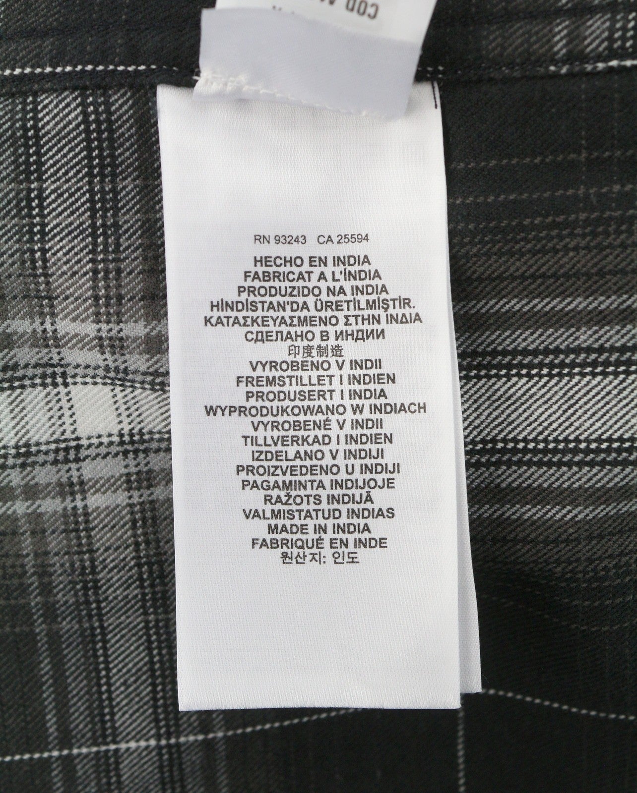 Camisa masculina Diesel S-simply-a de flanela preta xadrez grossa Rrp195