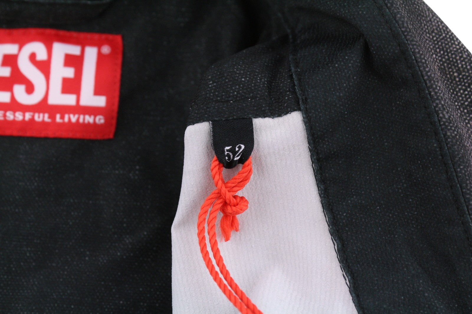 Diesel S-after-a herenoverhemdzwart gedrapeerde keperzakken imitatie Rrp295
