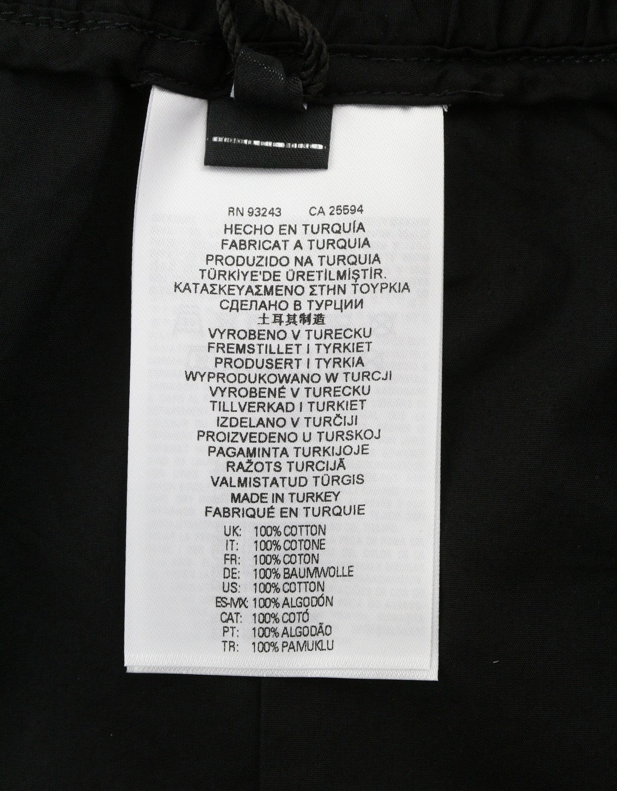 Diesel P-fergshort-plain Men Shorts 52black Elastická šňůrka v pase Rrp175