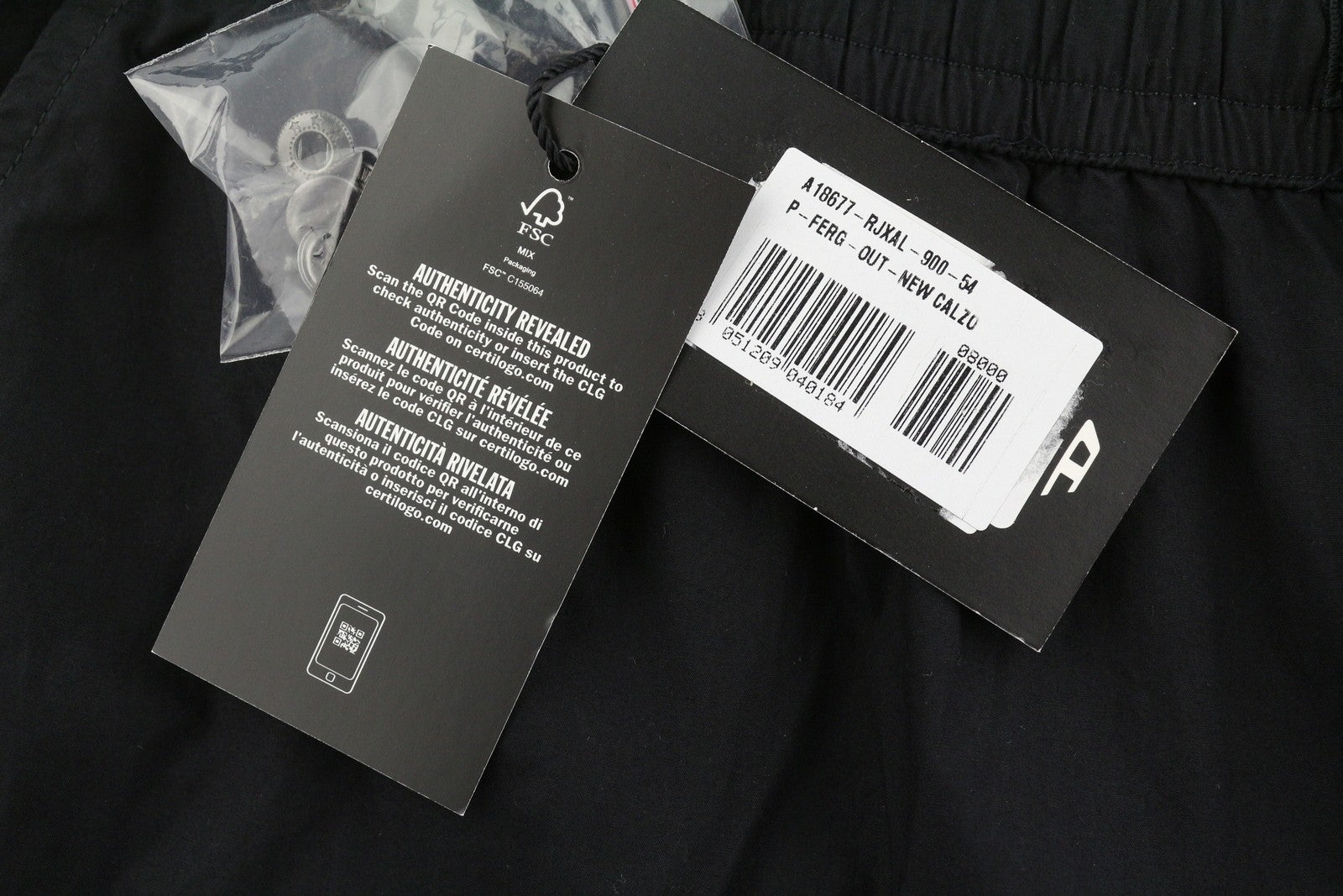 Diesel P-ferg-out-ny Herreshorts 54sort Elastisk snøre i taljen Rrp120
