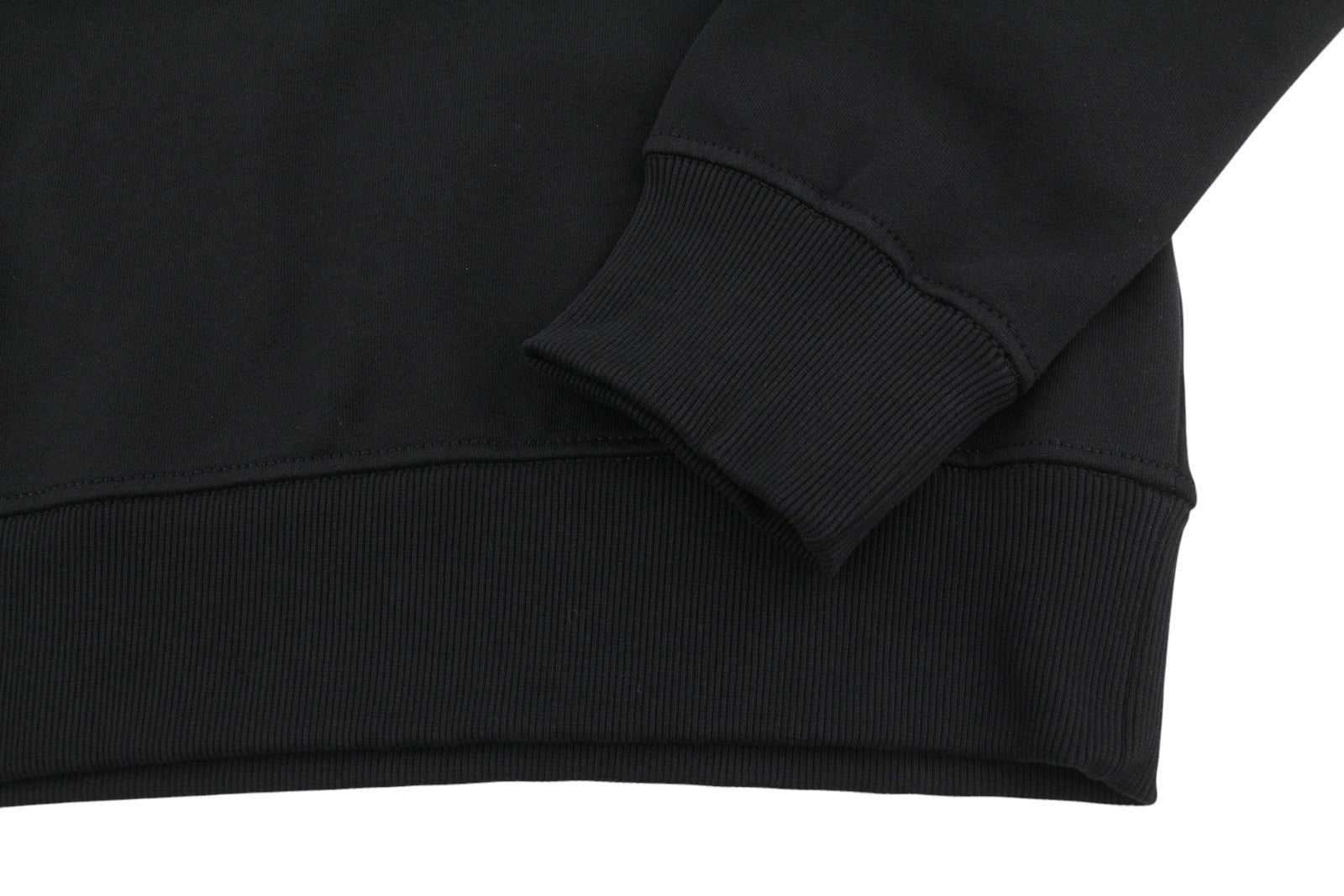 Diesel S-ginn-ps Sudadera De Hombre Negro Algodón Cuello Redondo Pull On Rrp175