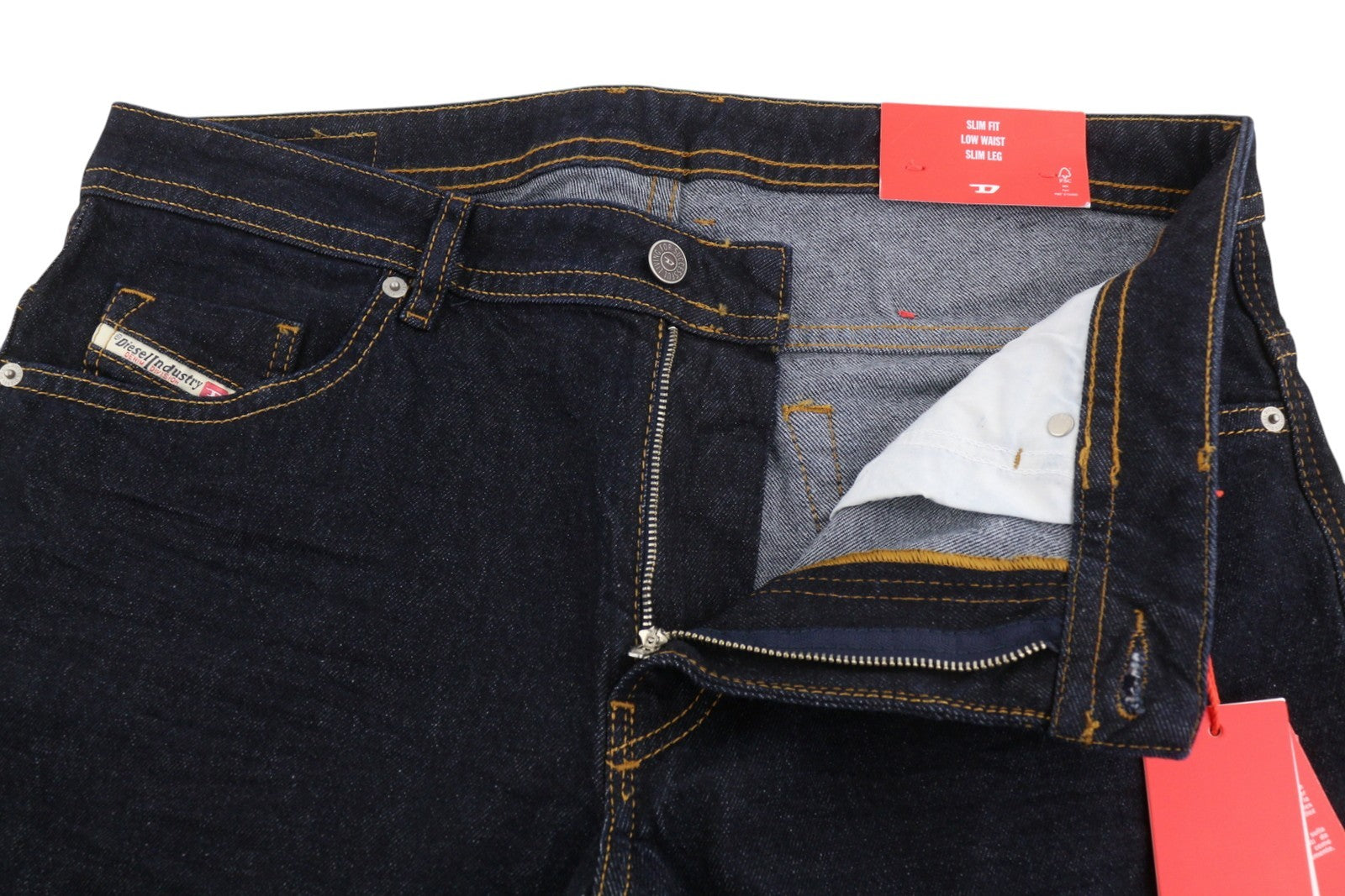 Diesel Thommer R07r2 Pánské Jeanstmavě modré Slim Fit Nízký pas Rrp150
