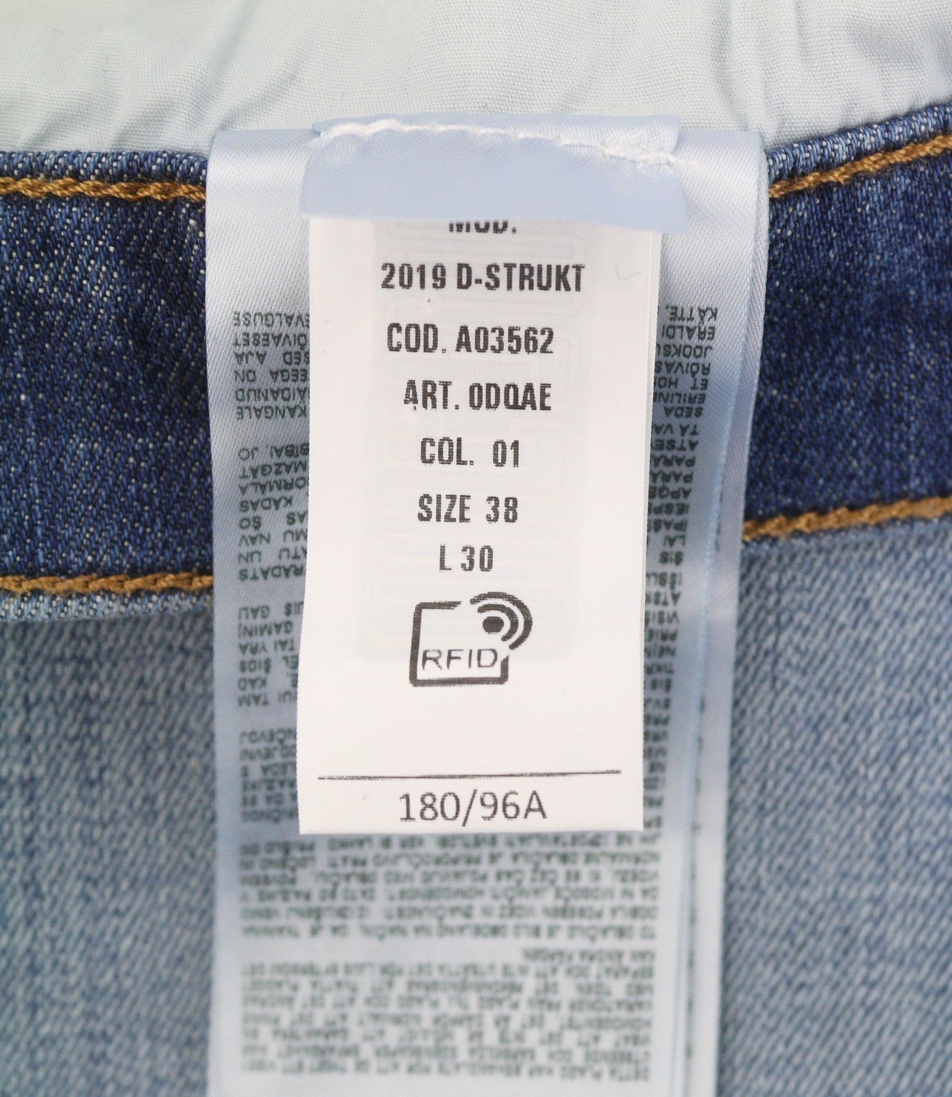Diesel 2019 D-strukt 0dqae Men Jeansblue Faded Sim Fit Rrp175