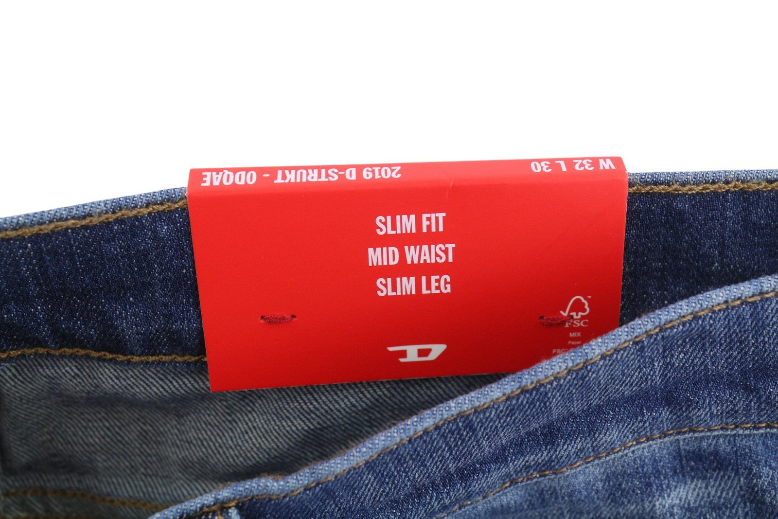 Diesel 2019 D-strukt 0dqae Men Jeansblue Faded Sim Fit Rrp175