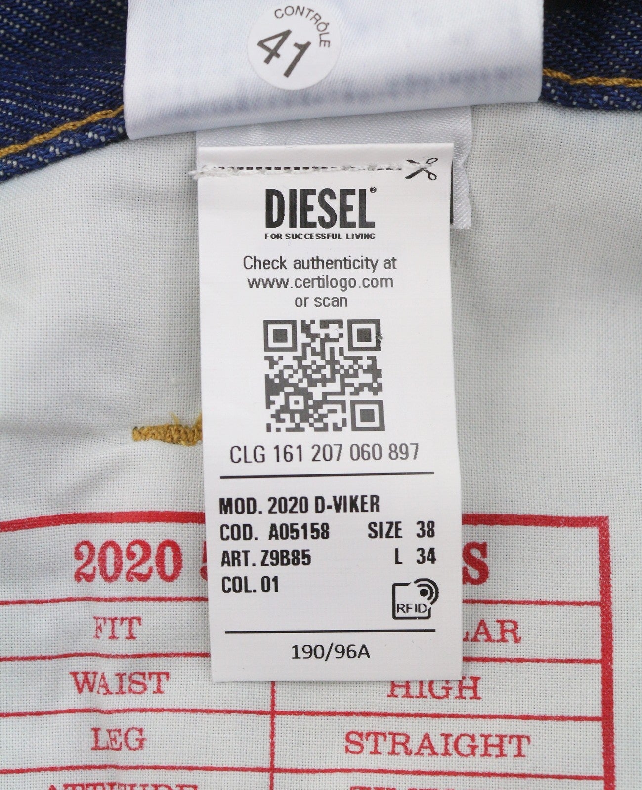 Jeans 2020 D-viker Z9b85