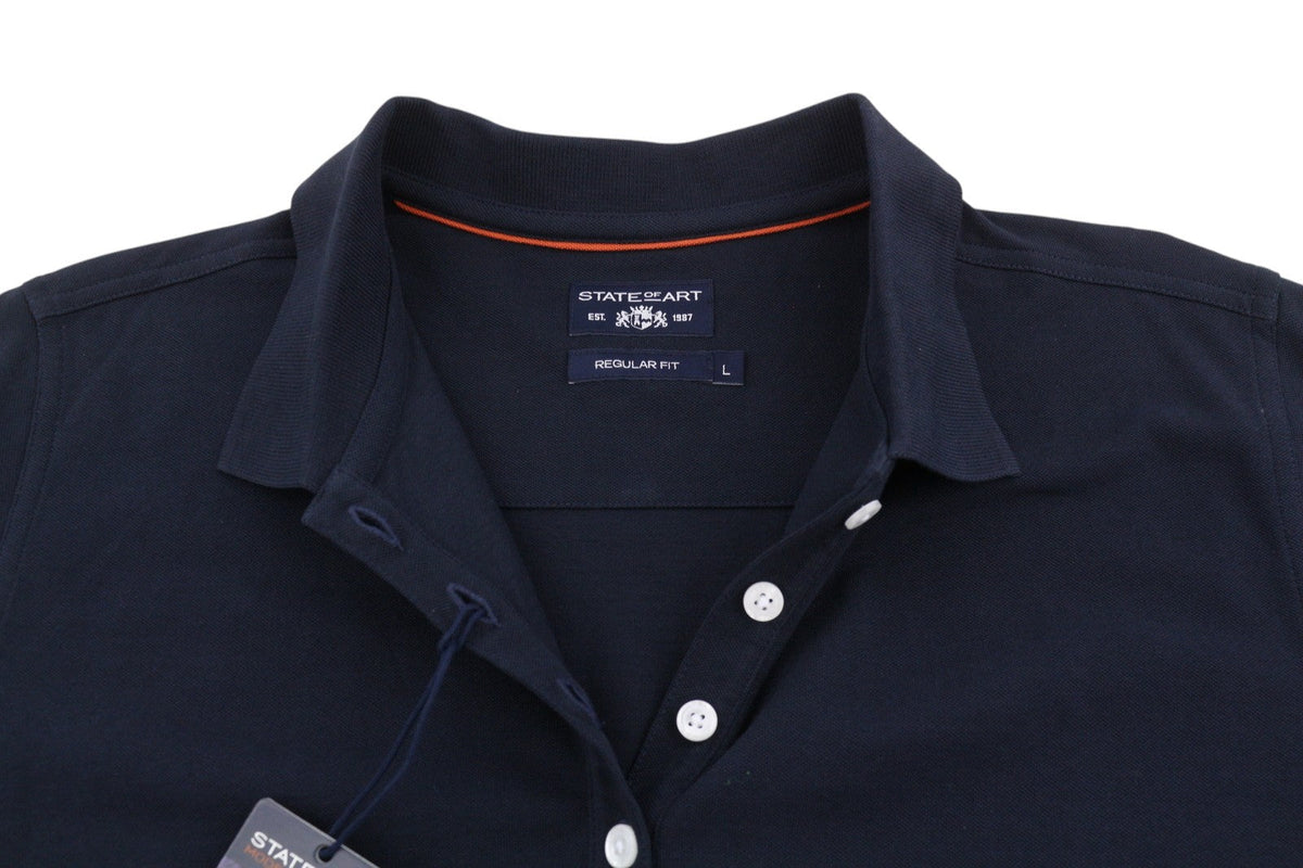 Blue Cotton Polos