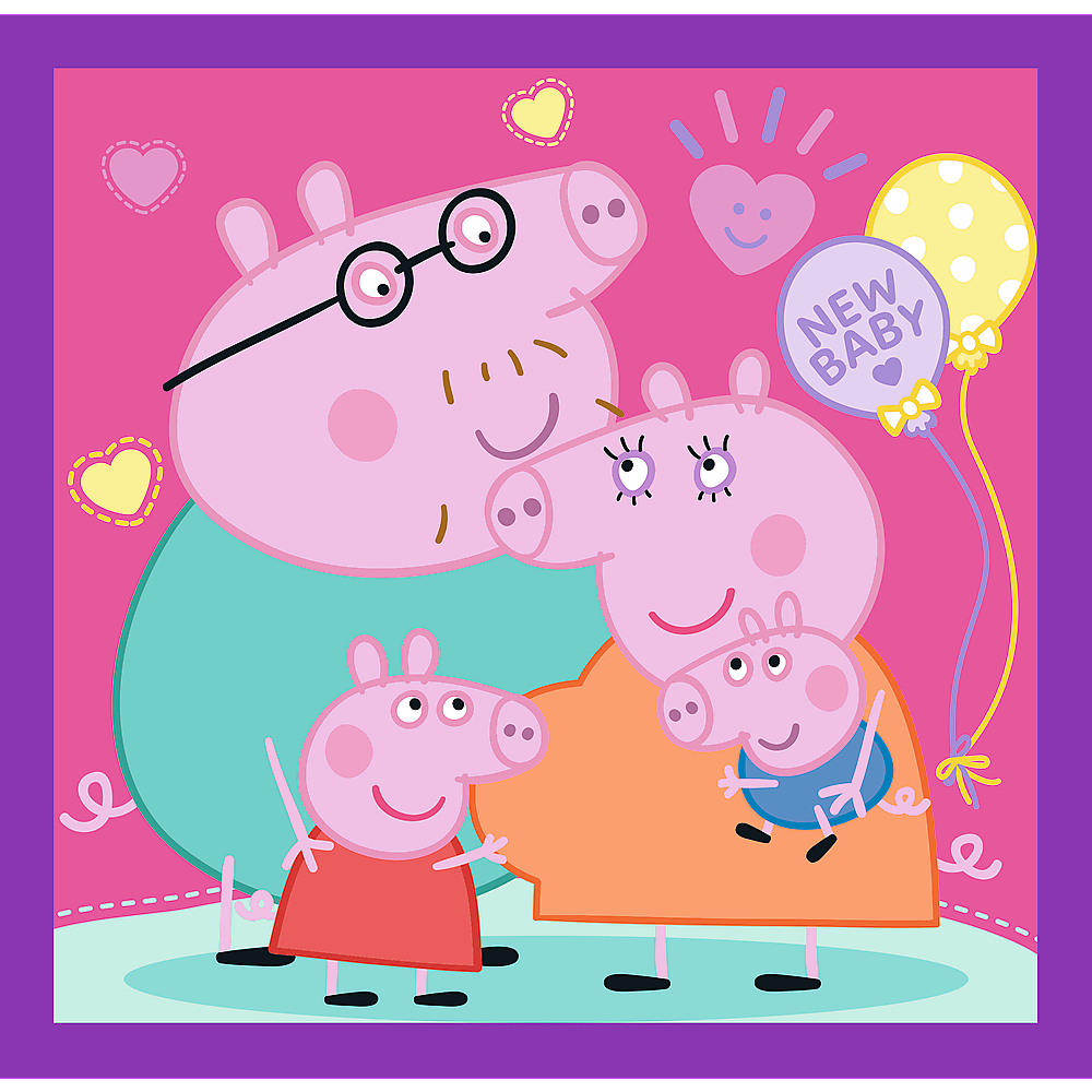 Puzzle - 3 In 1 - Peppa Pig's Habits Trefl 34893