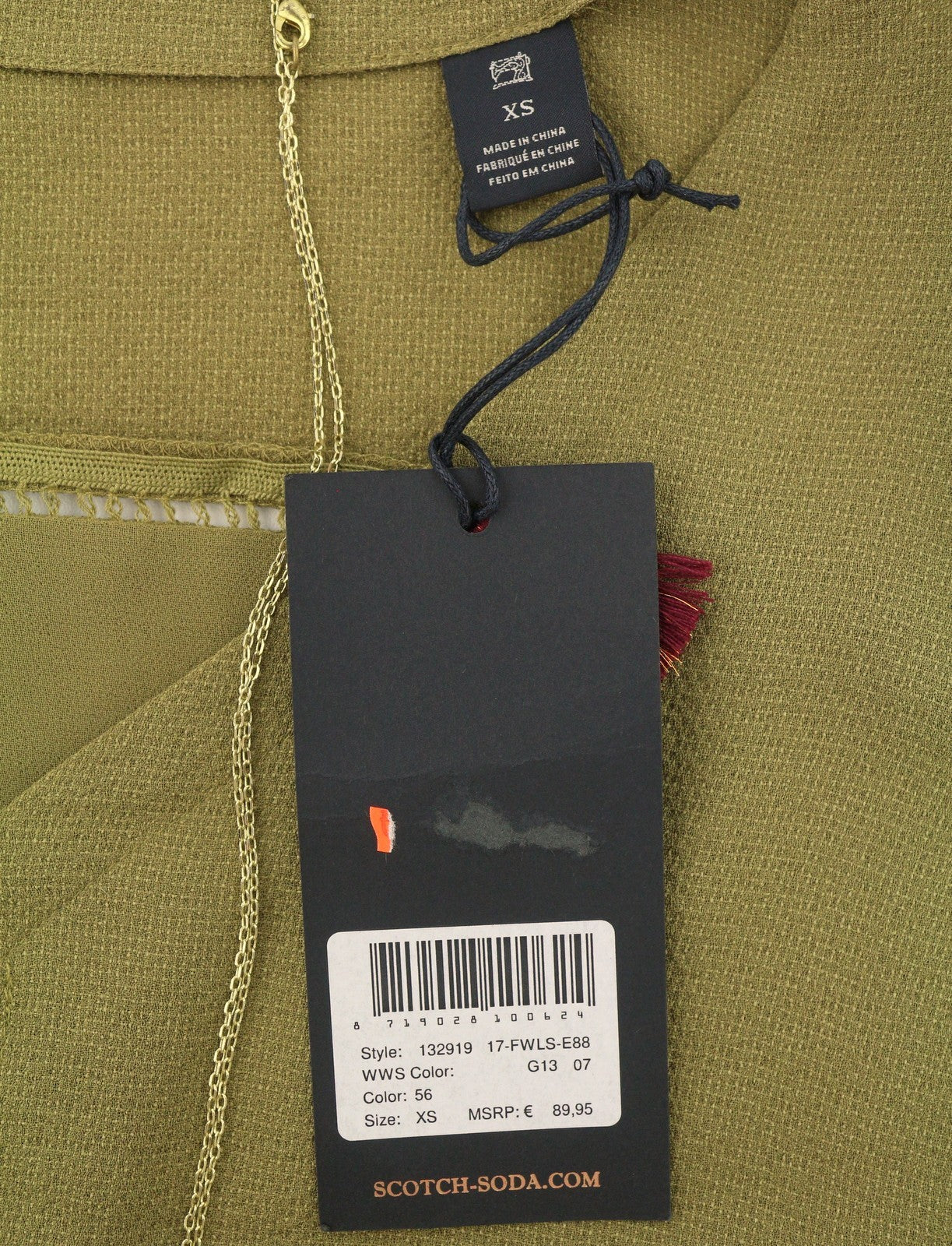 Green Polyester Dress