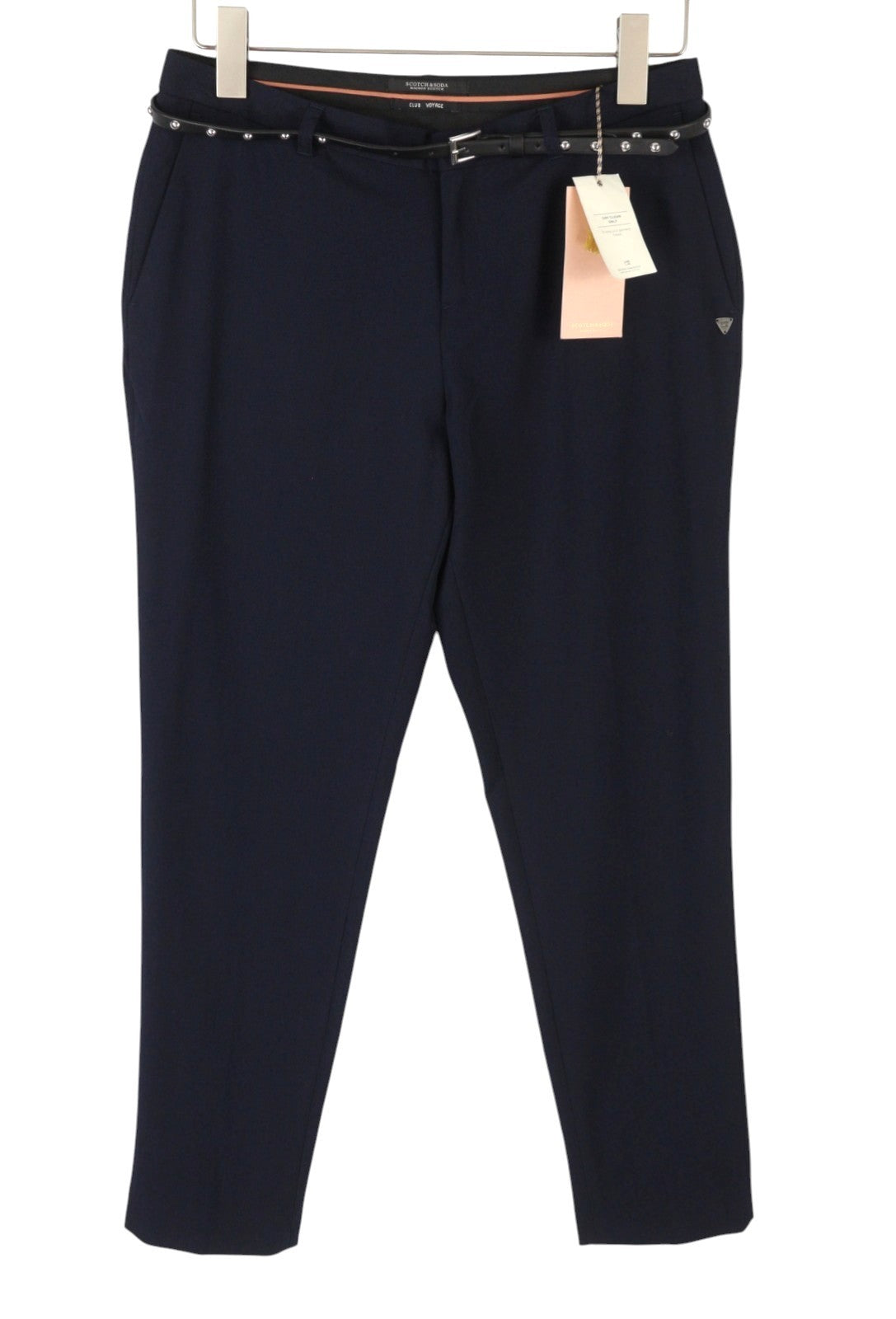 Blue Polyester Trousers