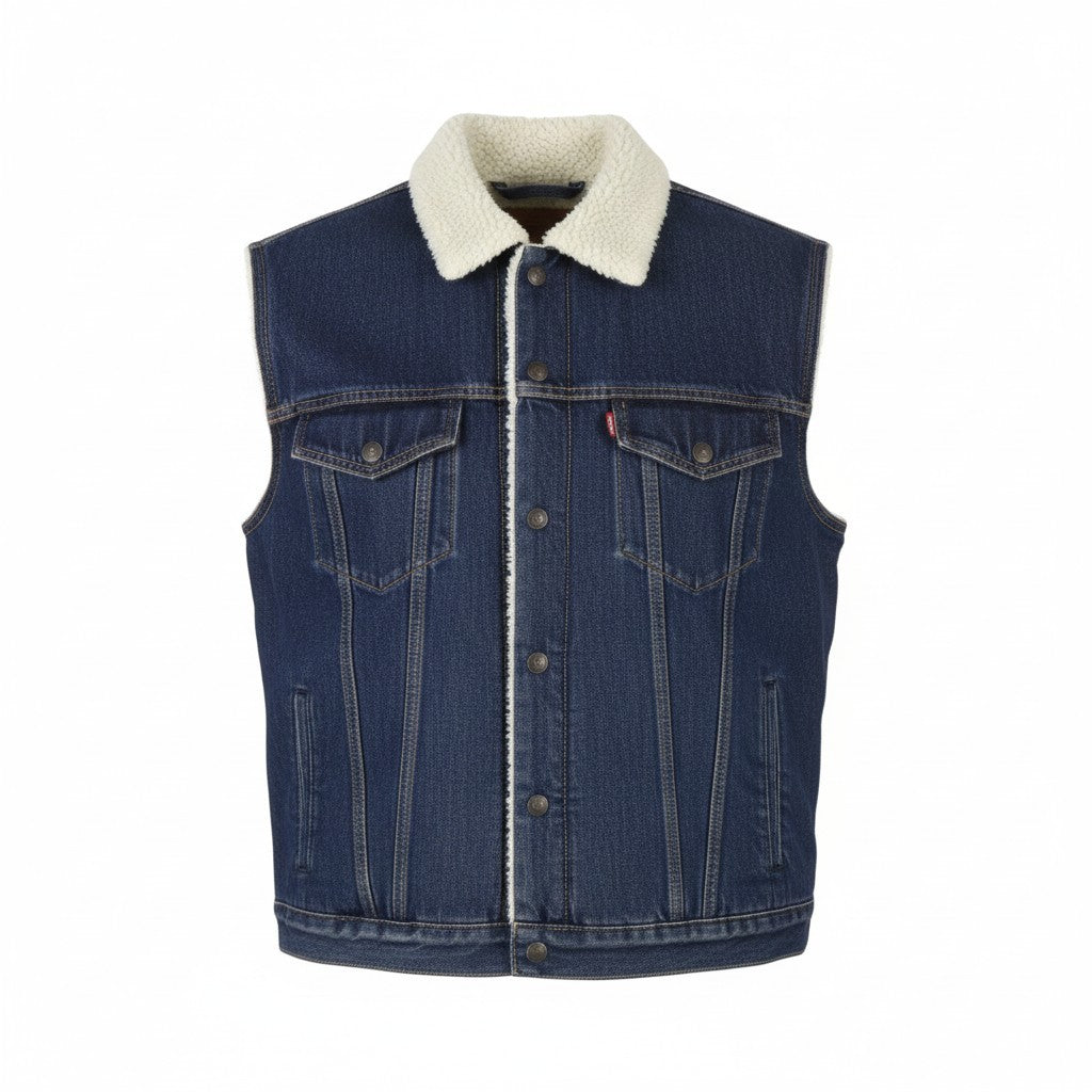 Blue Denim Waistcoat