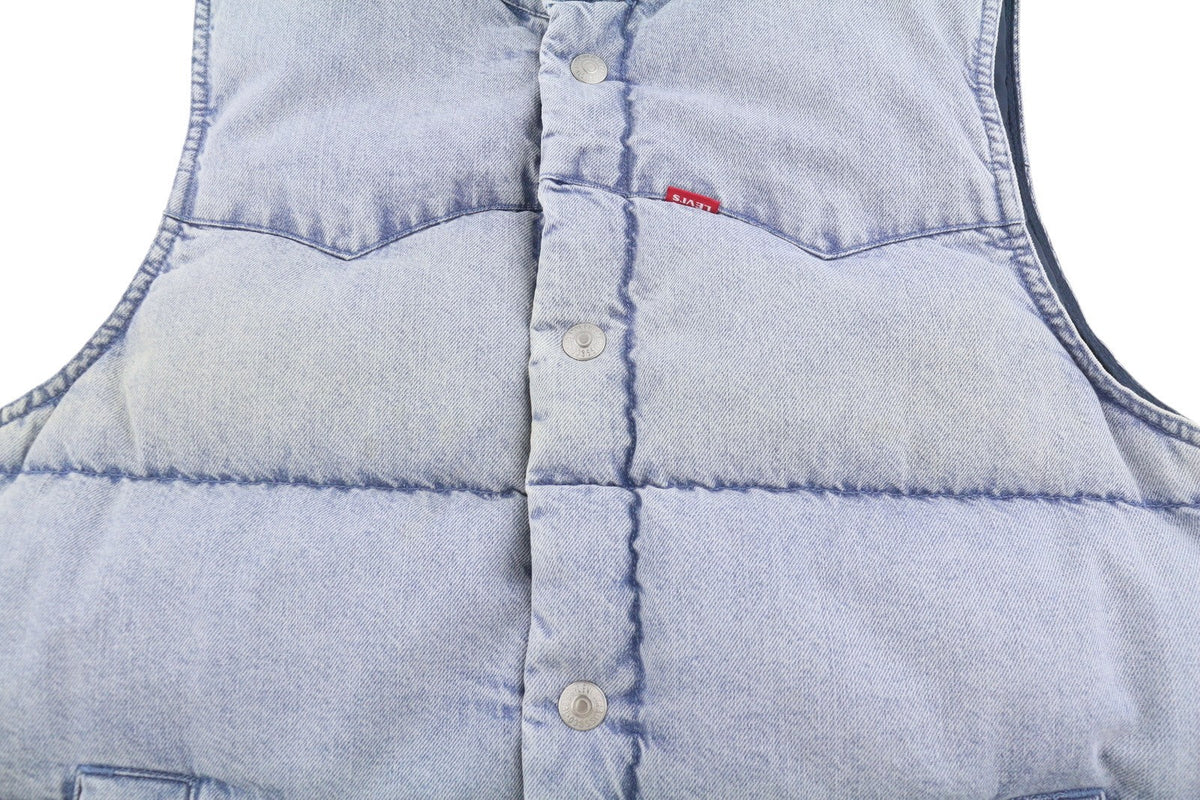 Blaue Jeansweste
