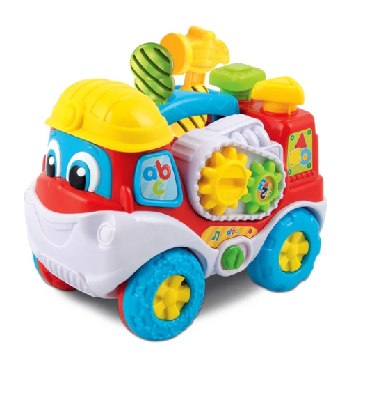 Interactive Truck “eugenius The Road Genius” With Screwdriver And Hammer Polish Language Clementoni 50110