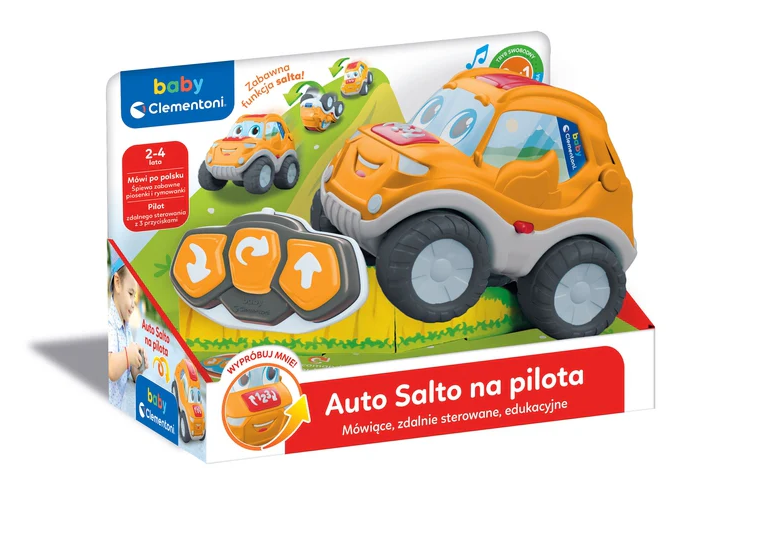 Talking Educational Remote Control Stunt Car Salto Polish Language clementoni 50936