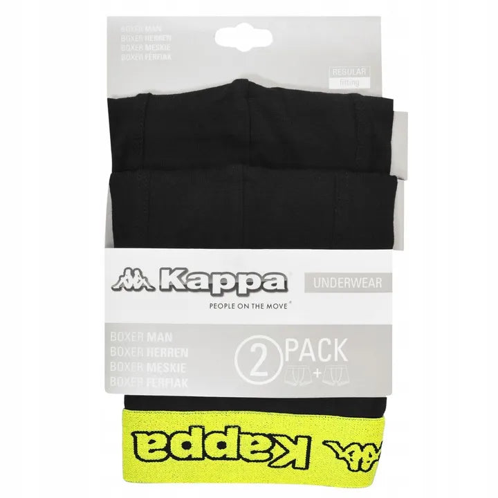 Boxershorts Kappa Boxershorts 2er-Pack Schwarz/Limeade Schwarz