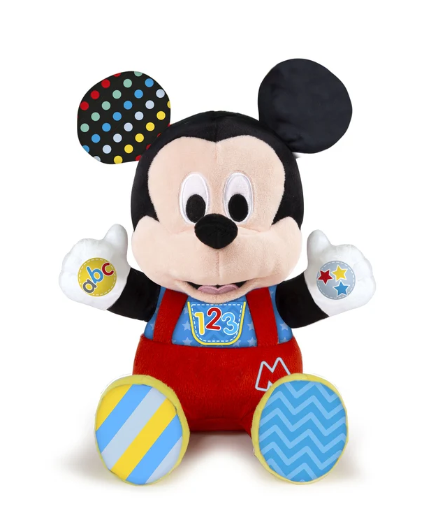 Plush Interactive Disney Baby Mickey Teaches & Hugs Polish Language Clementoni 50131