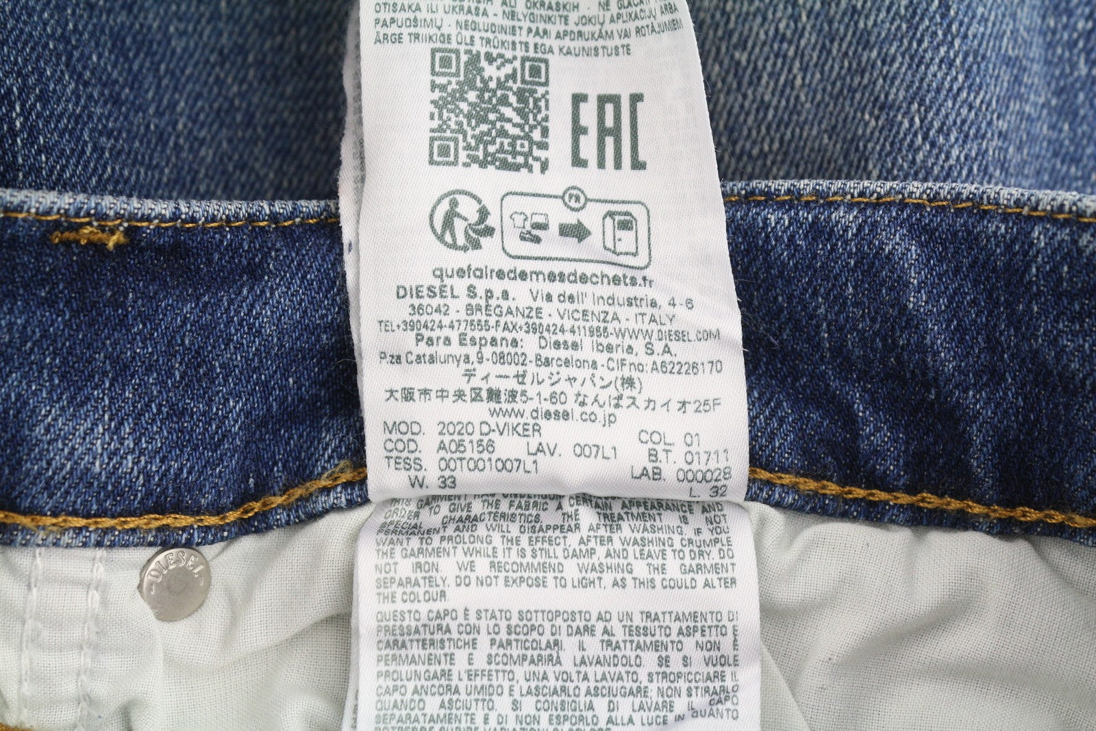 Jeans 2020 D-viker 007l1