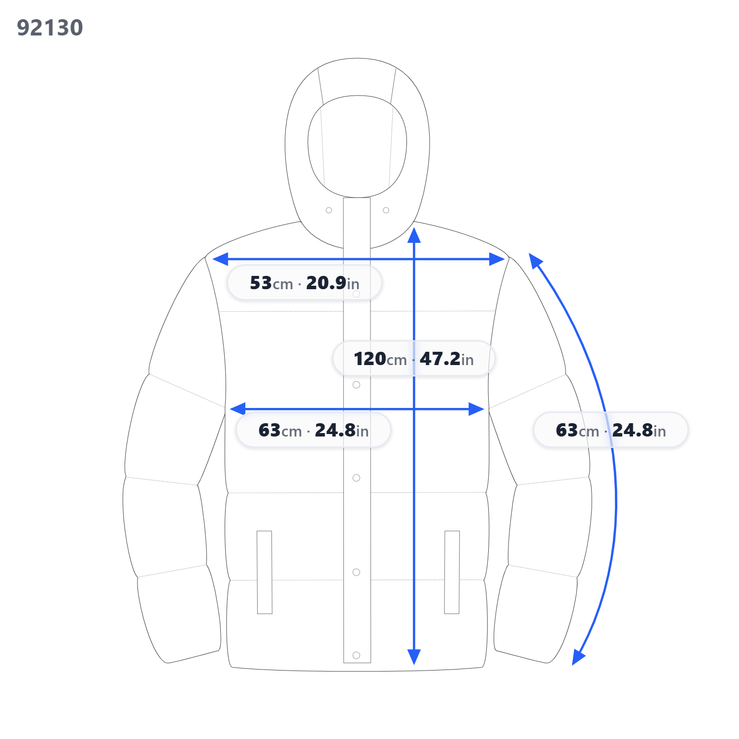 Jacket W-patty-out