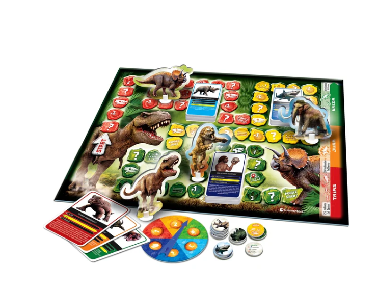 Board Game Quiz Dinosaurs & Prehistory Ice Age Edition Polish Language Clementoni 50804