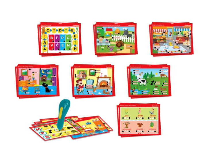 Talking Pen 500 Questions Letters And Words Learn While Having Fun Polish Language Clementoni 50780