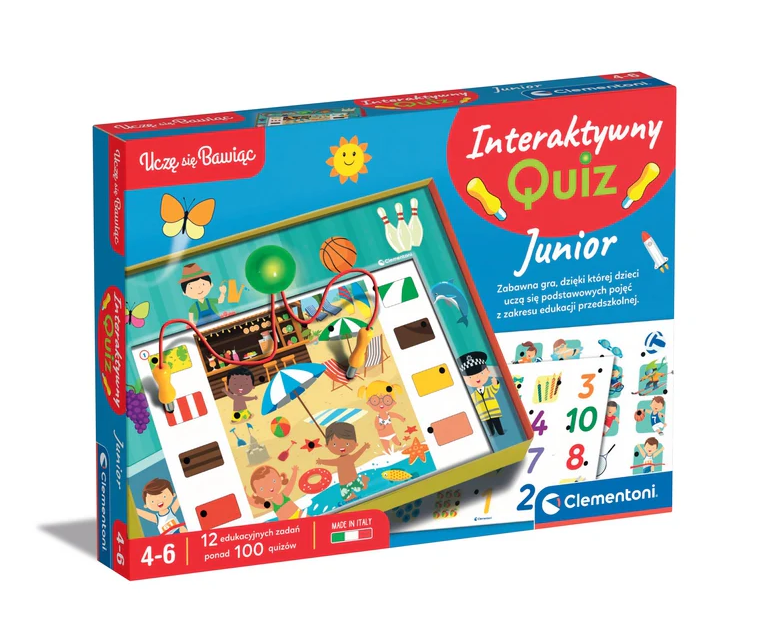 Educational Game Interactive Quiz Junior Polish Language Clementoni 50941