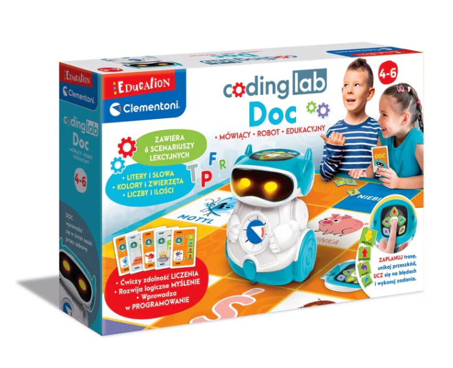 Doc Educational Robot For Kids Polish Language Clementoni 50730