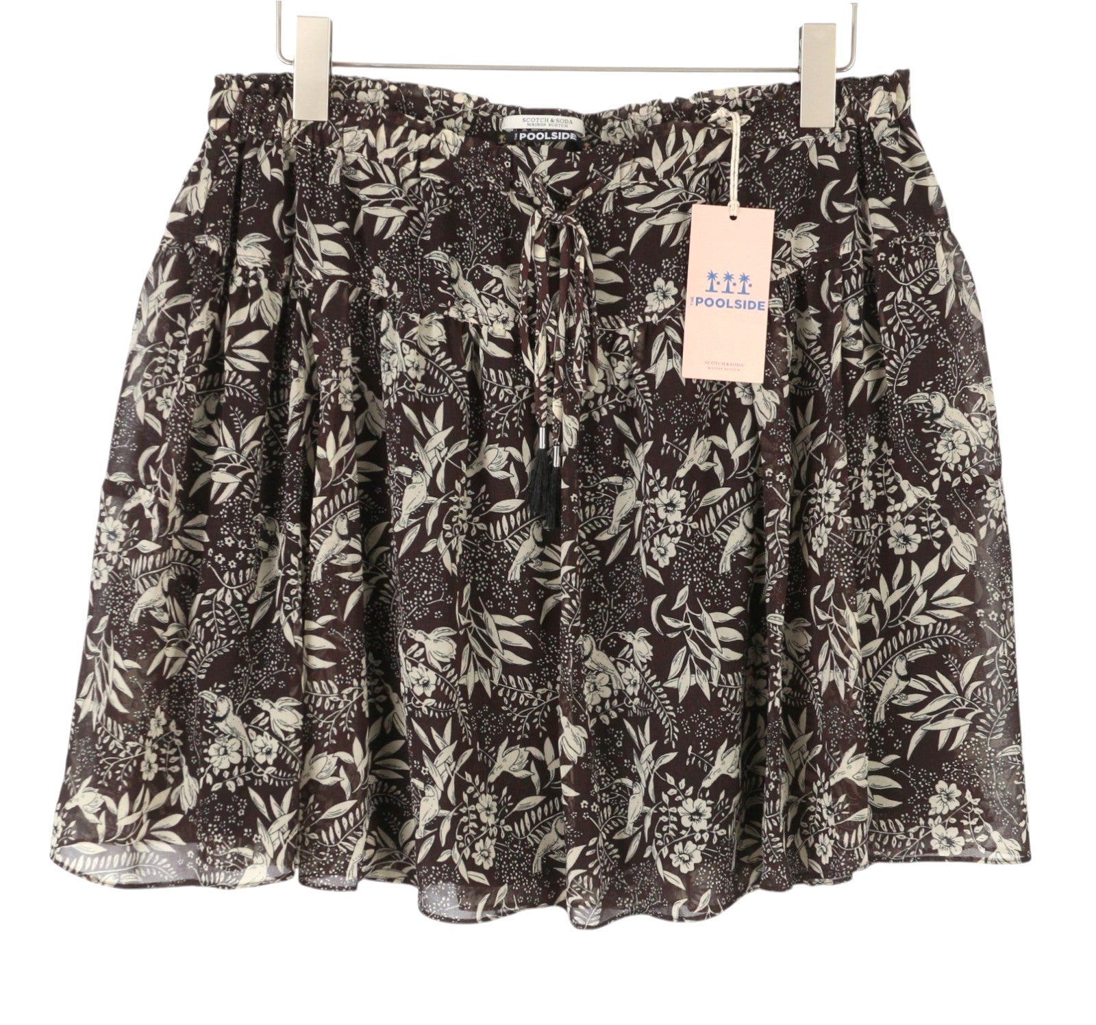 Brown Polyester Skirt