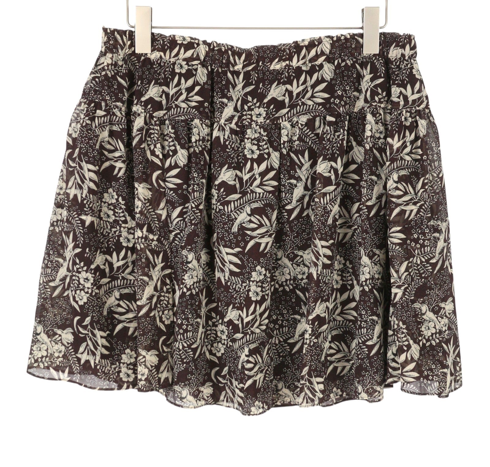 Brown Polyester Skirt