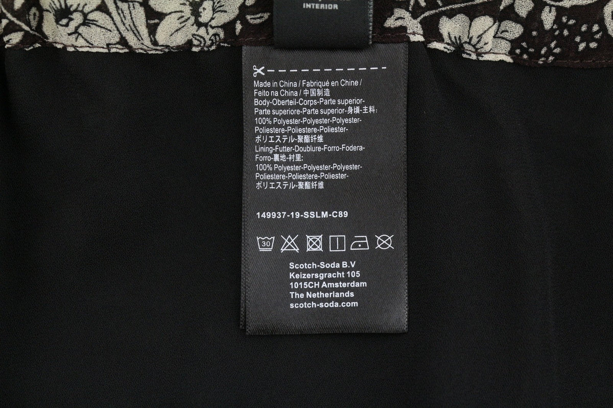 Brown Polyester Skirt
