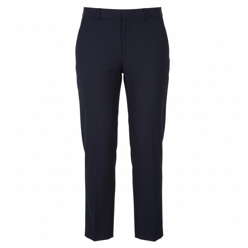 Blue Polyester Trousers