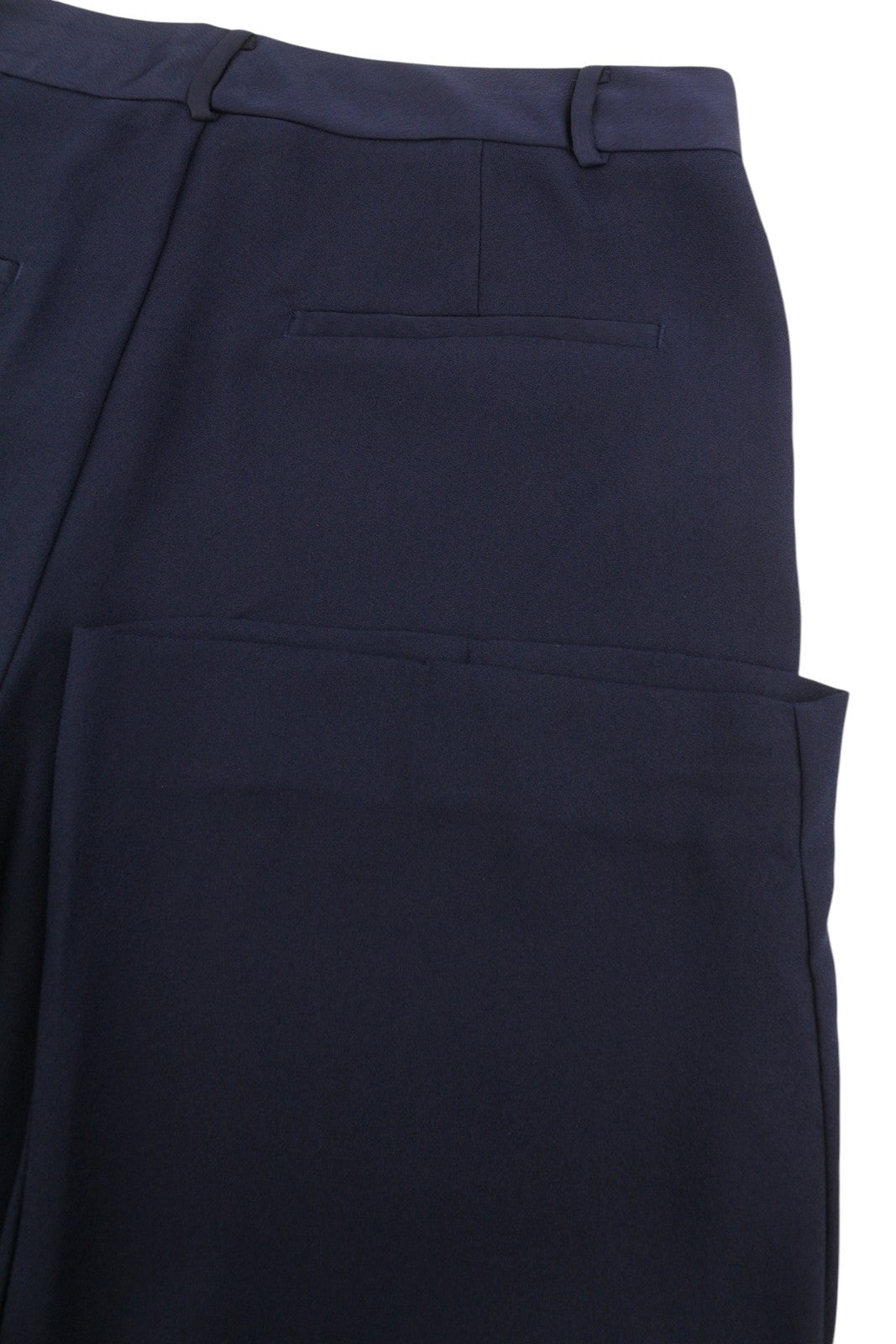 Blue Polyester Trousers