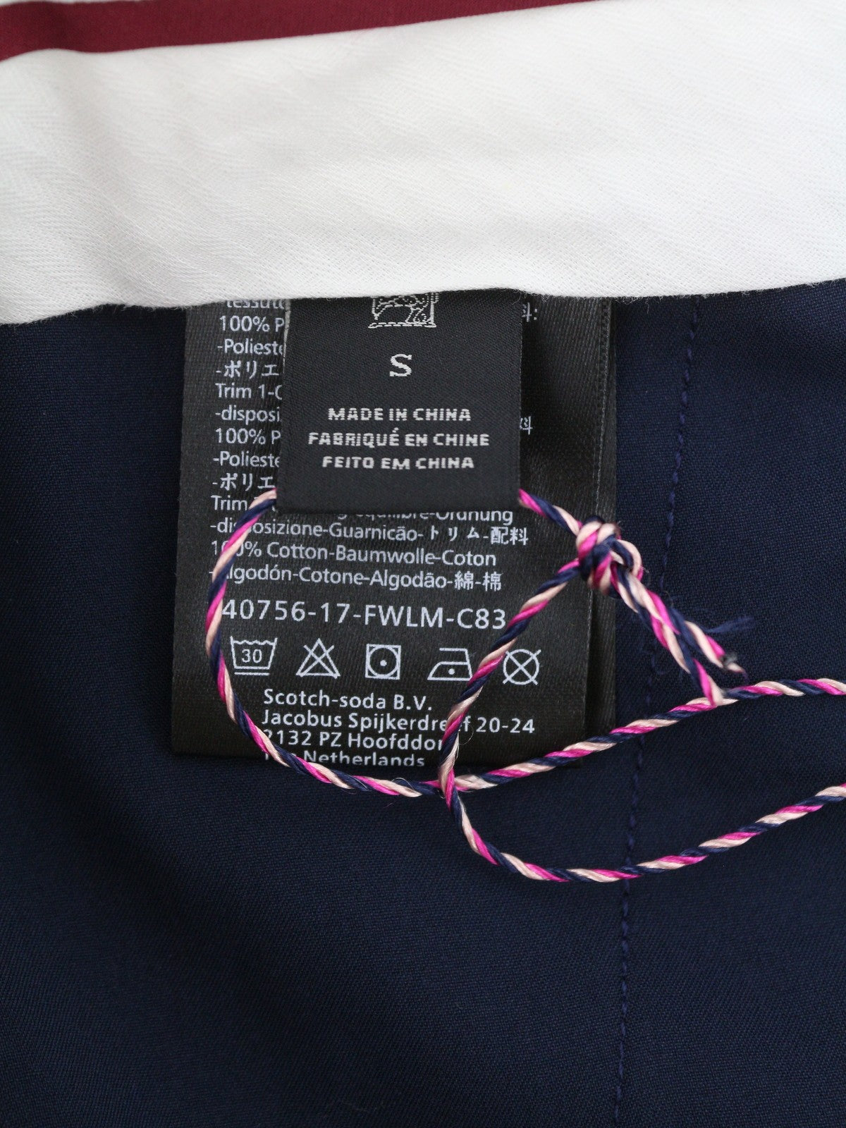 Blue Polyester Trousers
