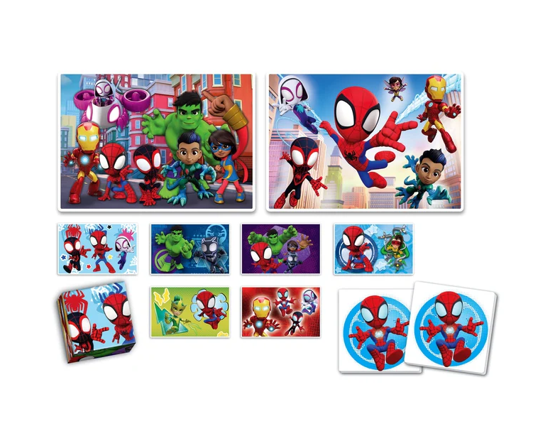 Educational Set Puzzle Memo & Blocks Marvel Spidey Clementoni 18295