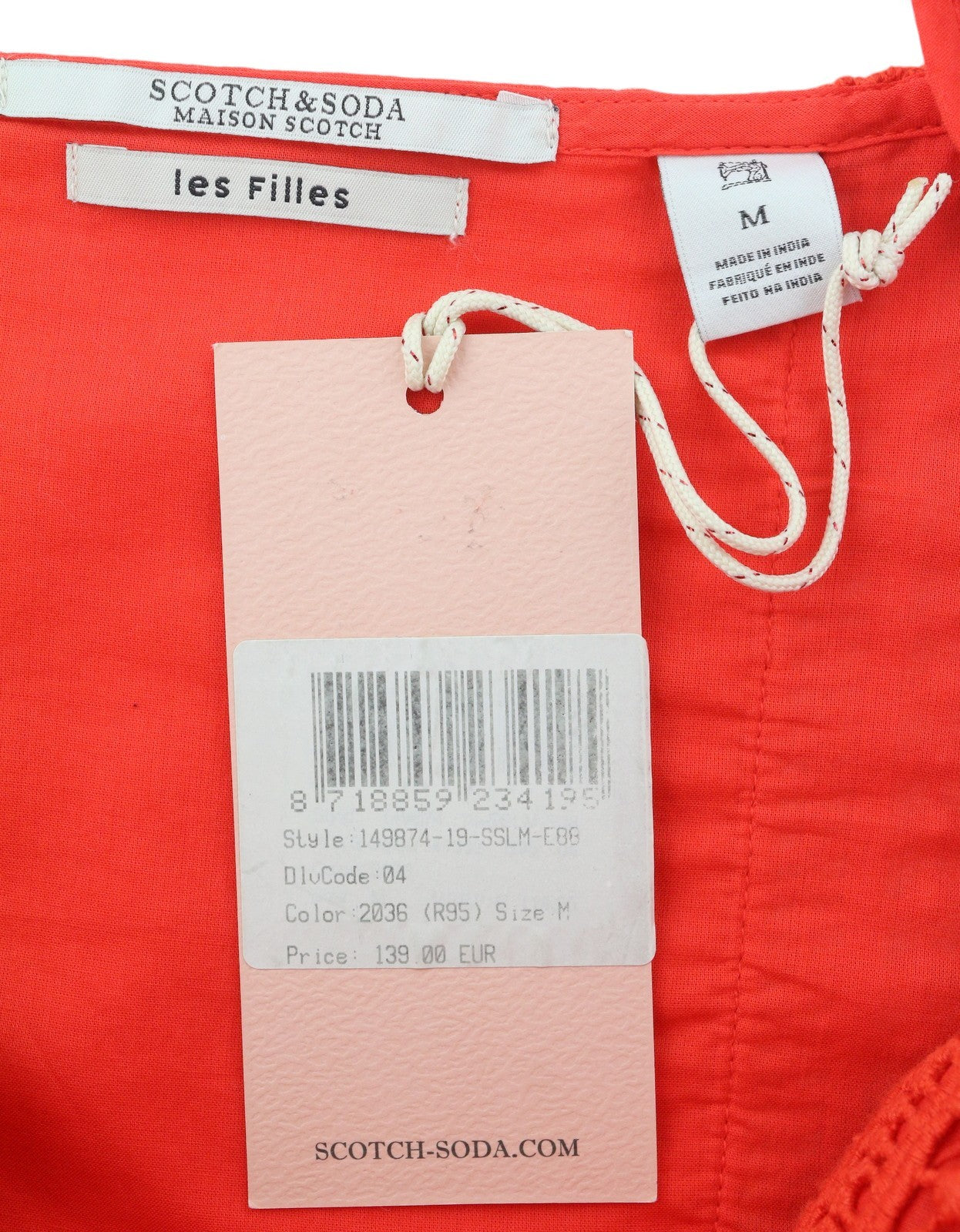 Orange Cotton Dress