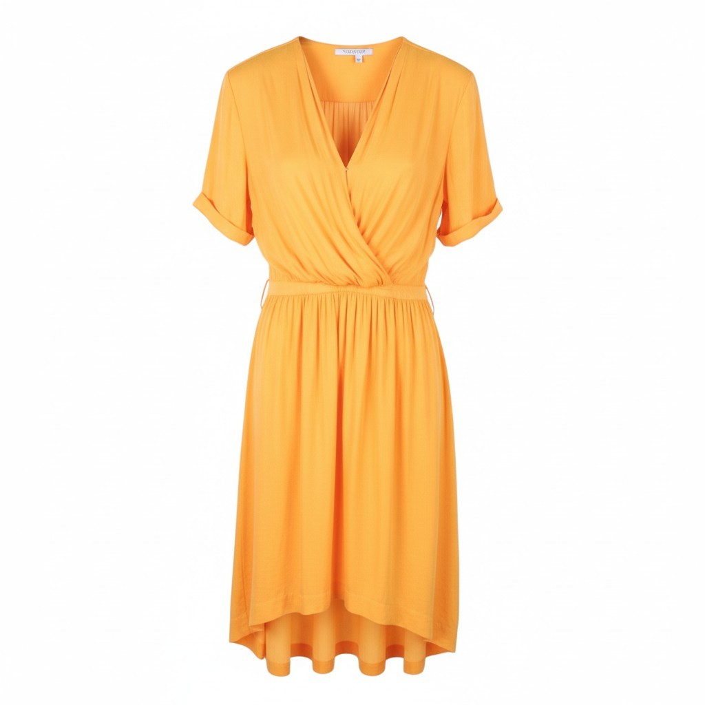 Yellow Polyester Dress