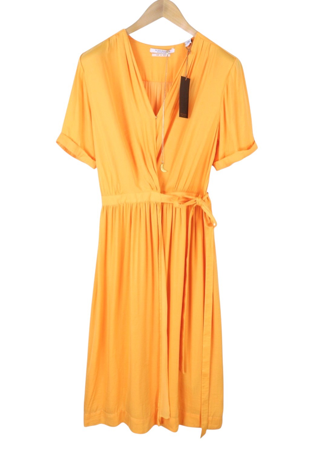 Yellow Polyester Dress