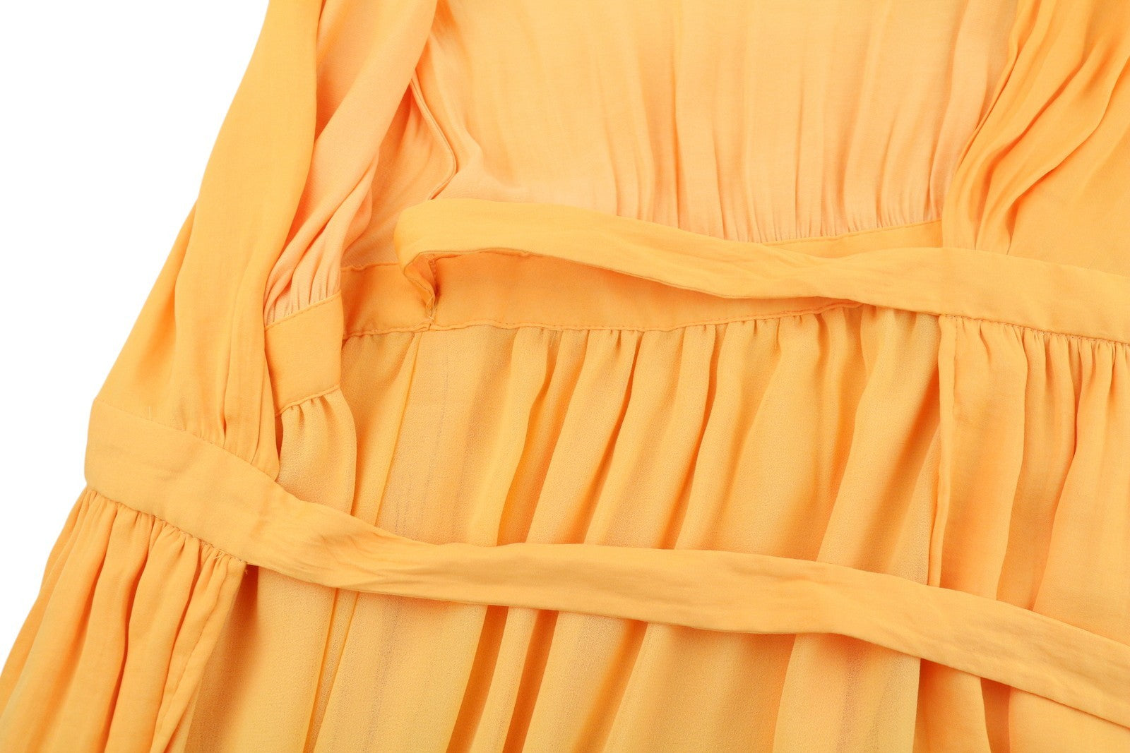 Yellow Polyester Dress