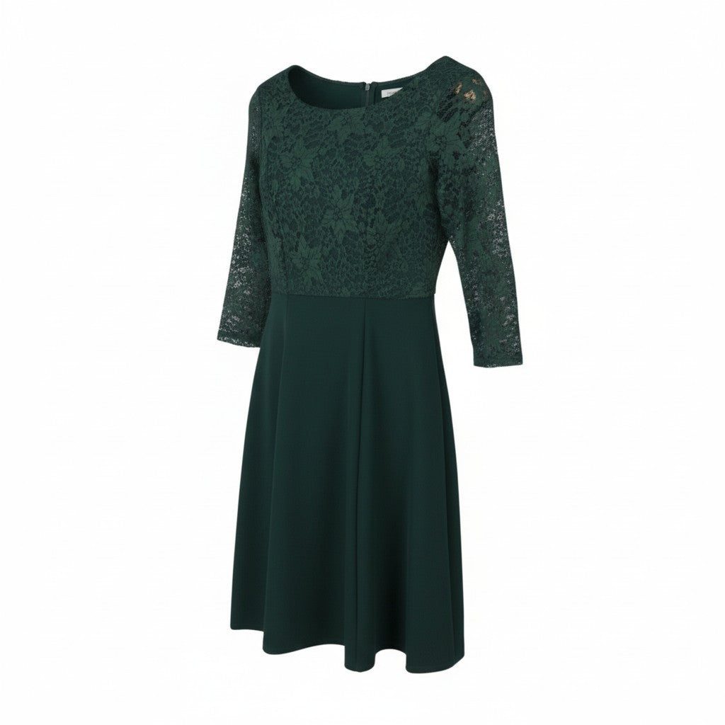 Green Polyester Dress