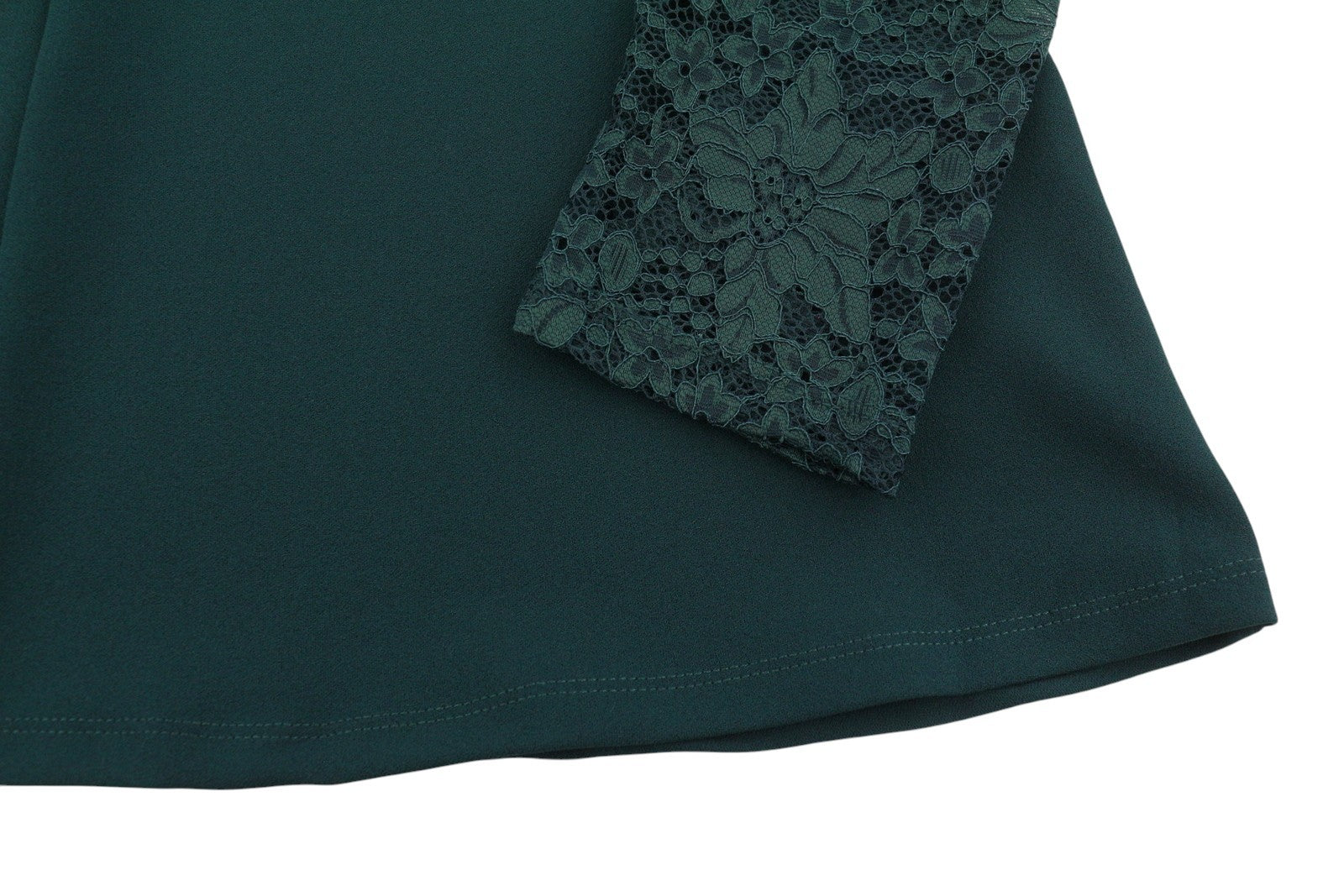 Green Polyester Dress
