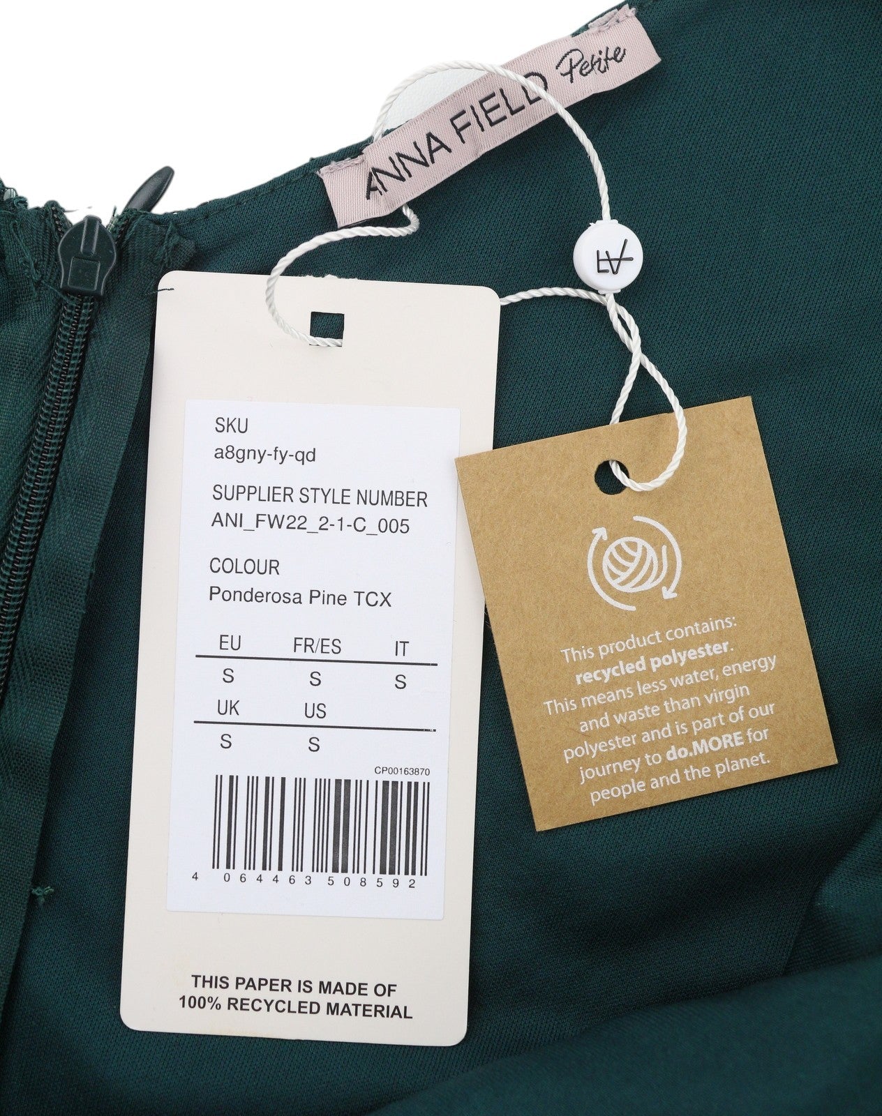 Green Polyester Dress
