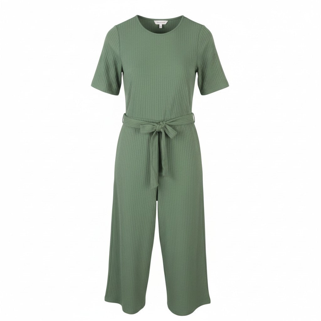 Green Cotton Jumpsuit