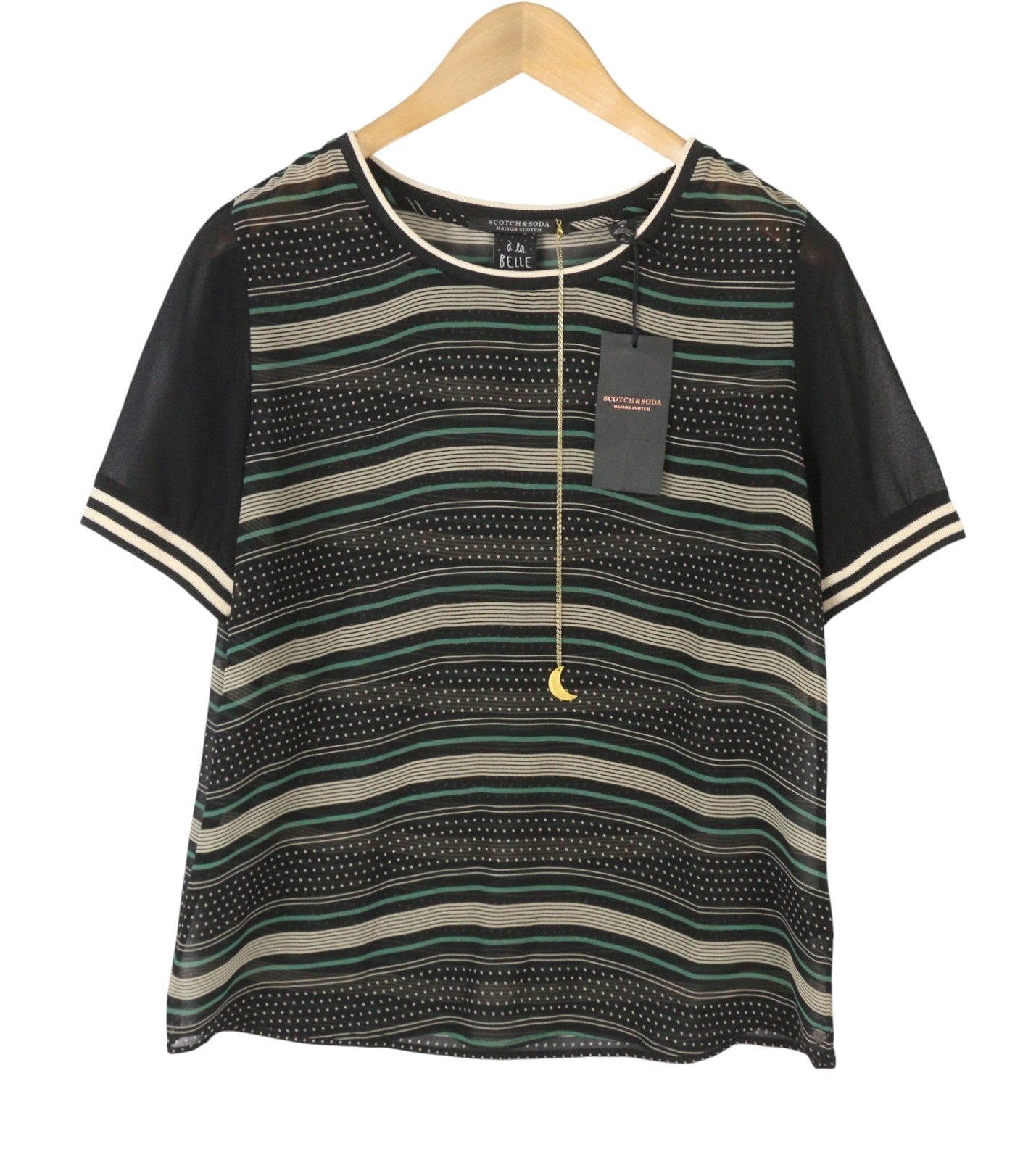 Black Polyester T-shirt