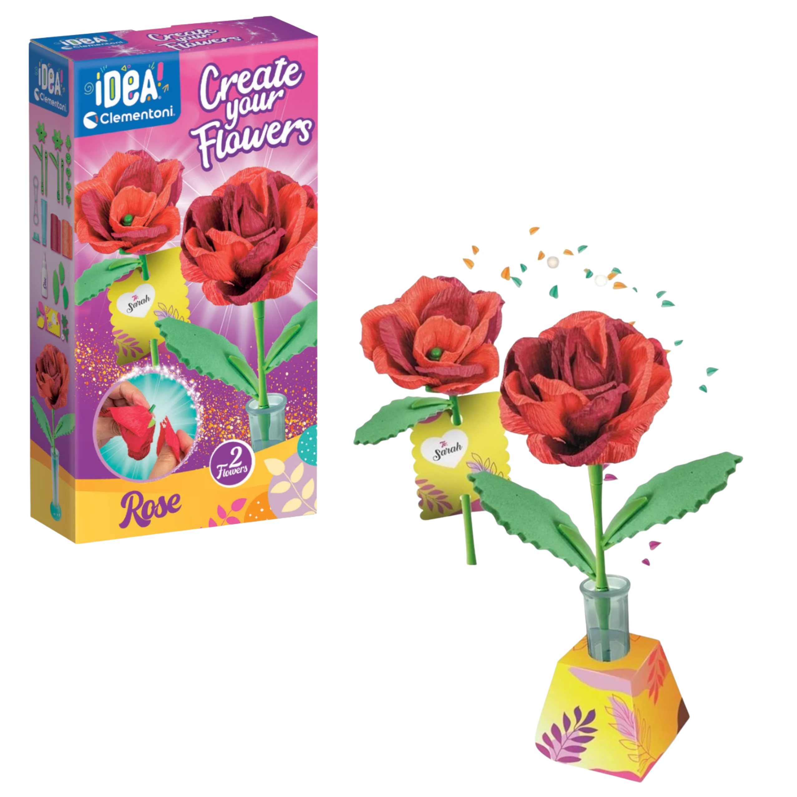 Idea Art Creative Set Mini Flower Factory – Rose Clementoni 18168