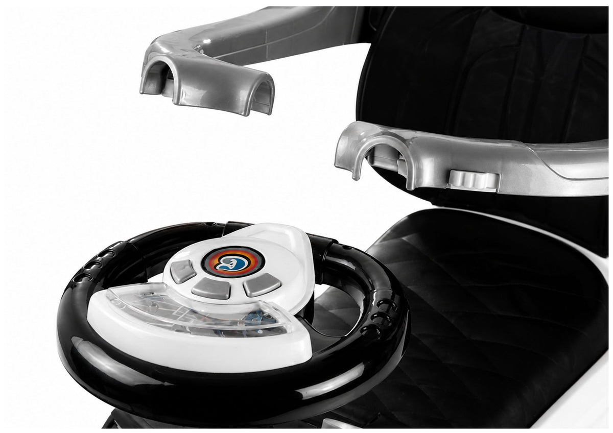 614w Toddlers Ride On Push Along With Parent Handle - White