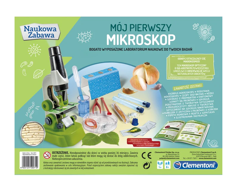 Science Play Meu Primeiro Microscópio Idioma Polonês Clementoni 50071